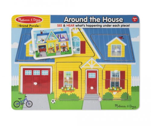 Melissa & Doug Hangos puzzle, A ház körül