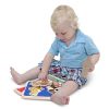 Melissa & Doug Fa készségfejlesztő játék, Puzzle fogantyúval, kis kedvencek