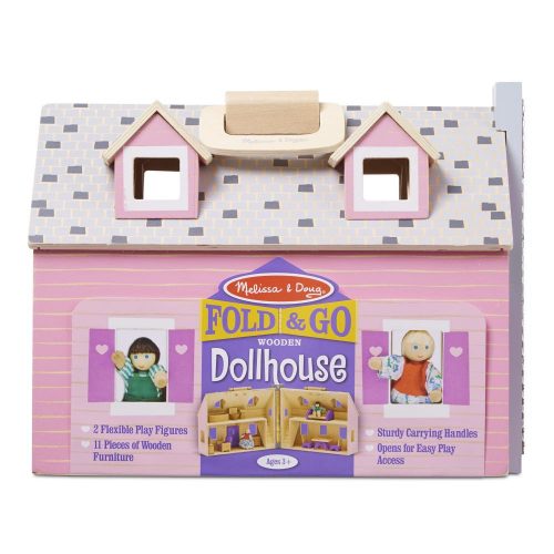 Melissa & Doug Szétnyitható fa babaház