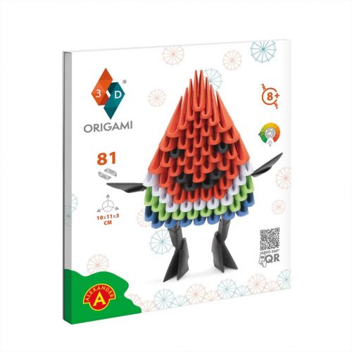 Origami 3D Görögdinnye papírhajtogatós építőjáték