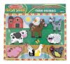 Melissa & Doug Készségfejlesztő játék, Könnyen megfogható puzzle, farm