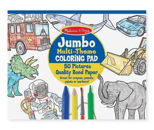 Melissa & Doug Kreatív játék, Jumbo színező, kék