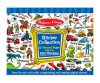 Melissa & Doug Kreatív játék, Matricagyűjtő füzet 500 matricával, dinó, járművek, univerzum