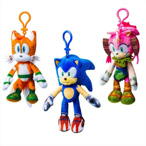 Sonic Prime plüss figura akasztóval - 6 féle