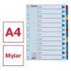 Regiszter ESSELTE Mylar A/4 laminált karton Jan-Dec