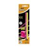 Grafitceruza BIC Eco Evolution Black HB hatszögletű 2 db-os fluo+radír+hegyező