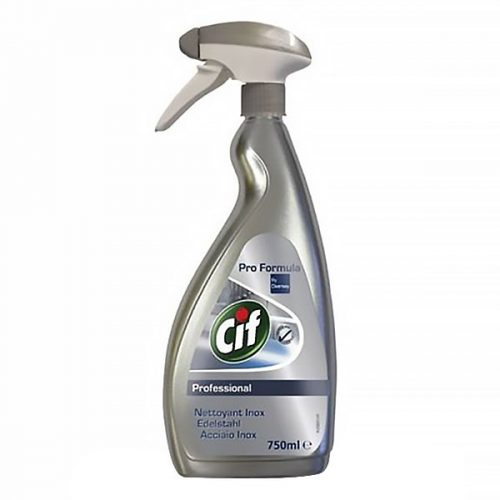 Rozsdamentes acél- és üvegtisztító CIF Professional 750ml