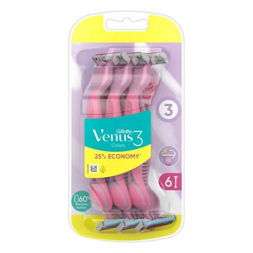 Borotva GILLETTE Venus Simply3 Plus pink 6 darab